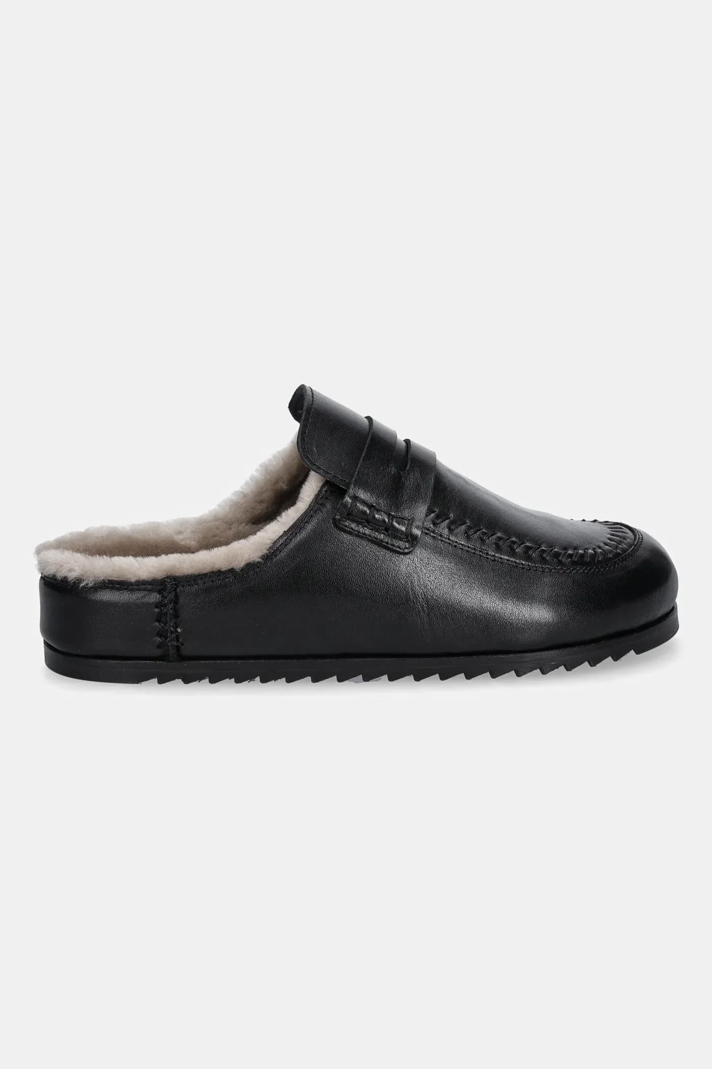 Кожаные шлепанцы - фото 3