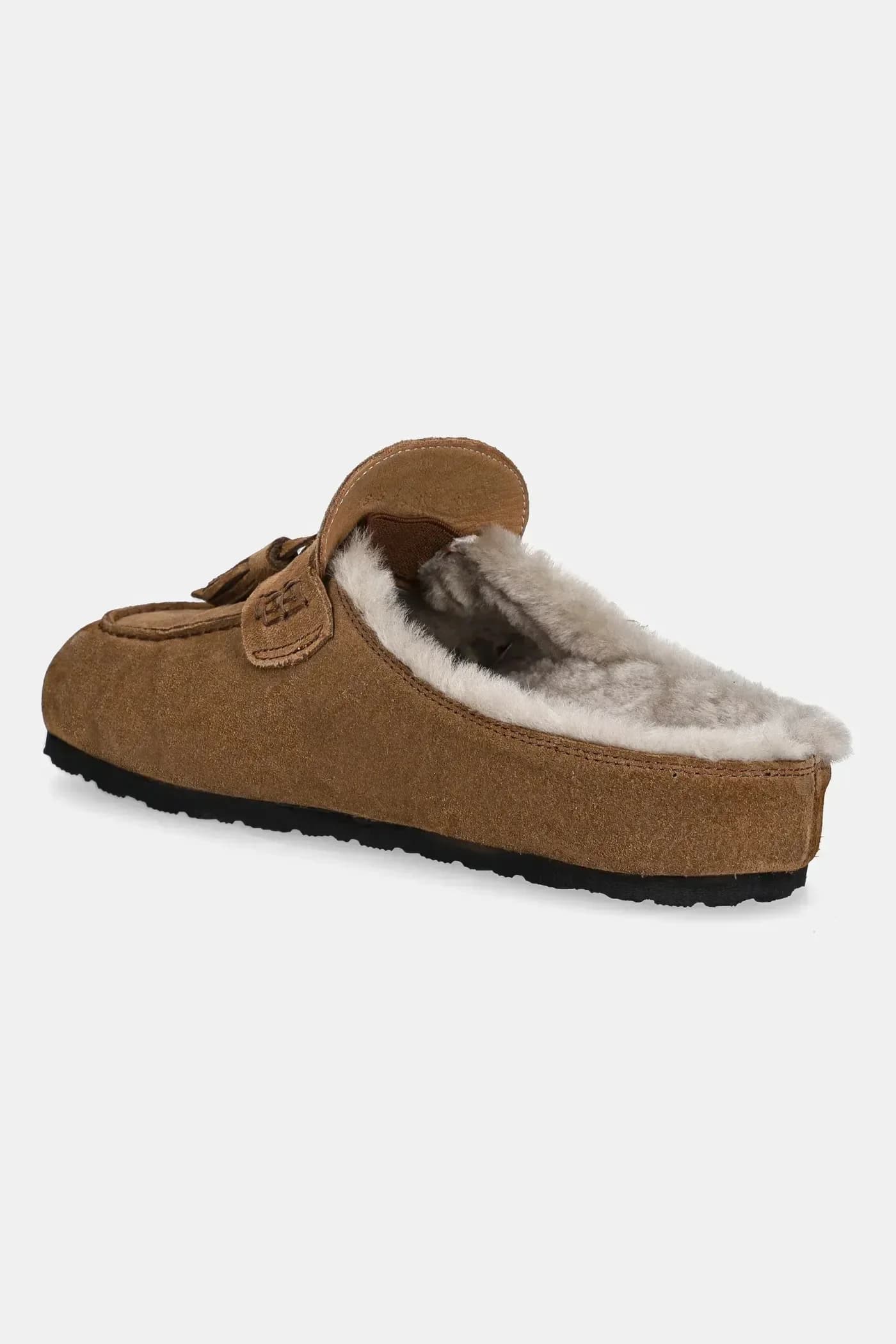 Замшевые шлепанцы - фото 4