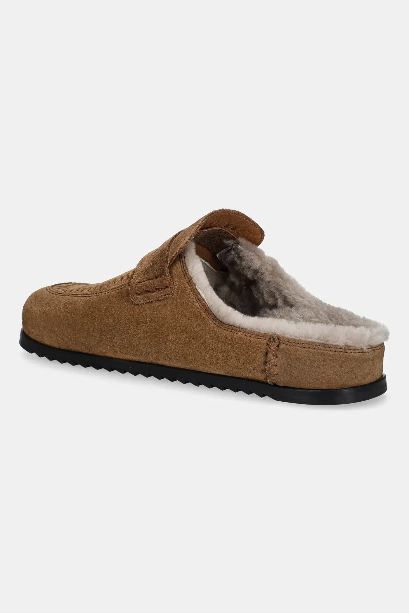 Замшевые шлепанцы - фото 4