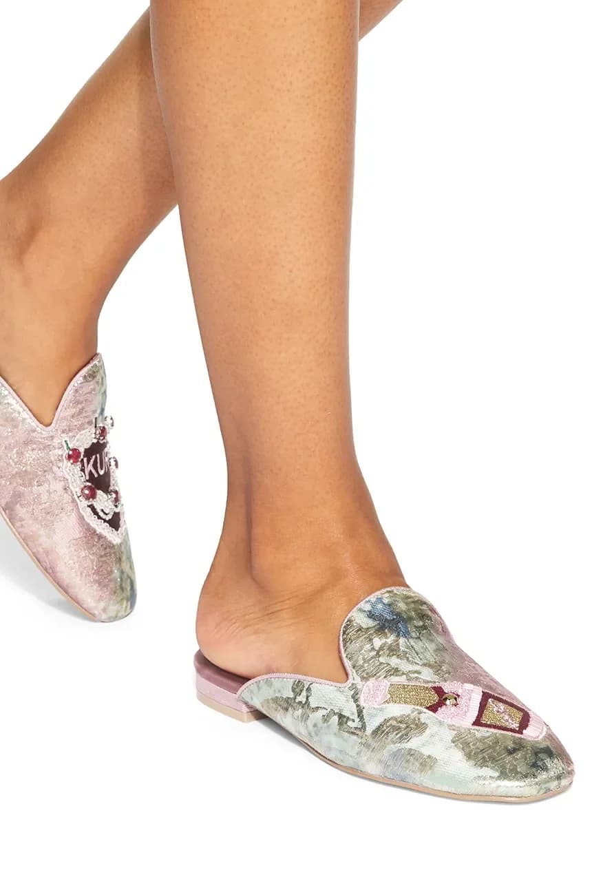 Шлепанцы с вышивкой - фото 5