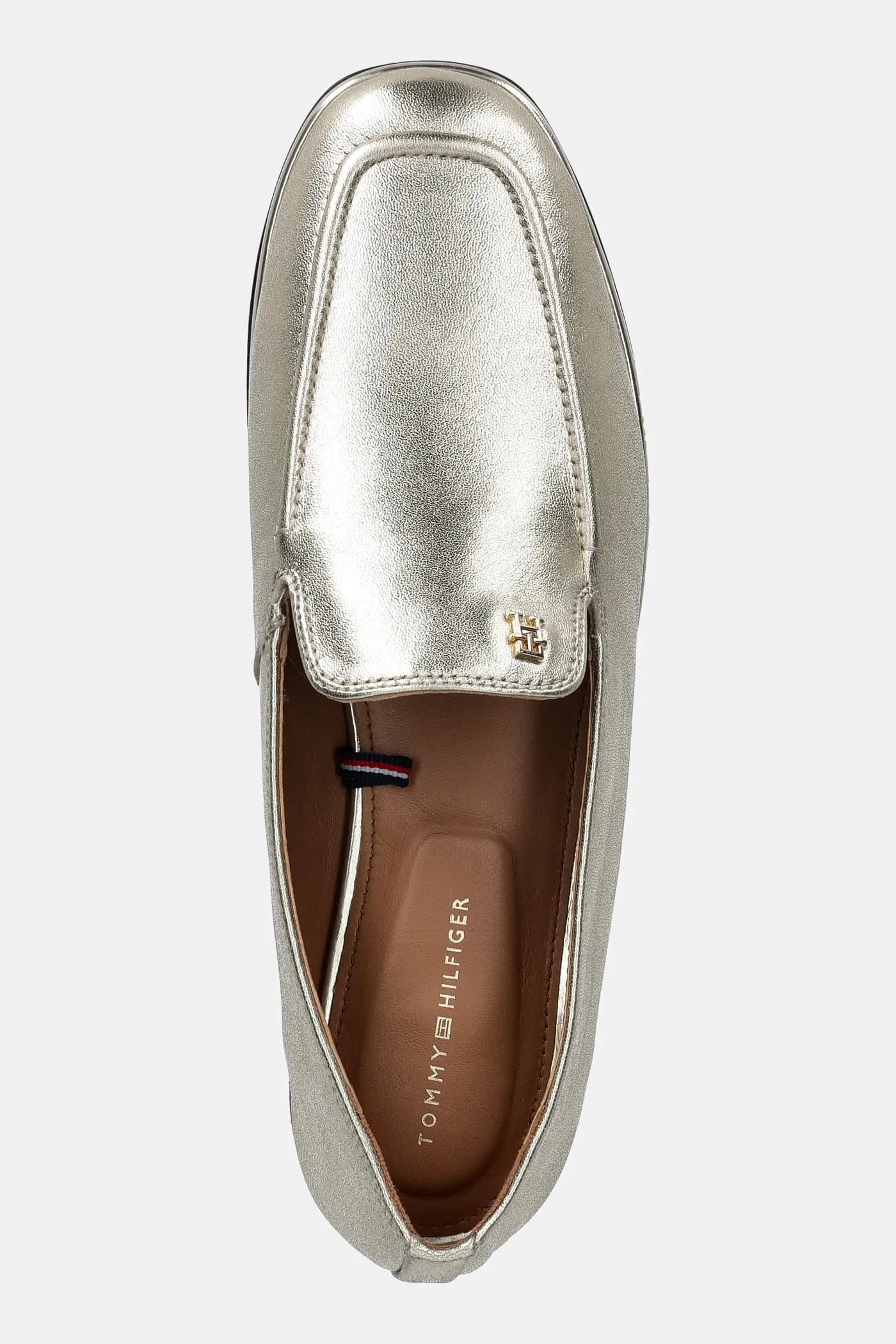 Кожаные мокасины HILFIGER GOLD LOAFER - фото 4