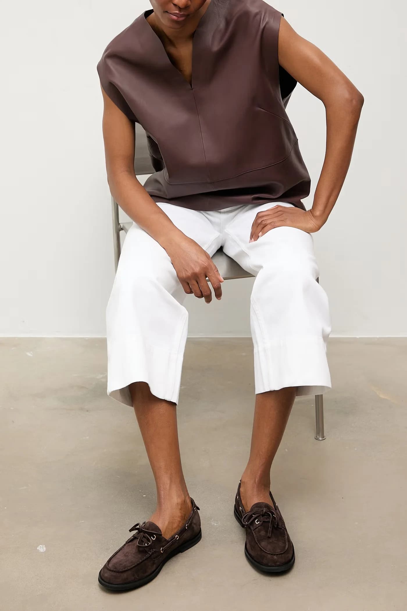 Замшевые мокасины - фото 7