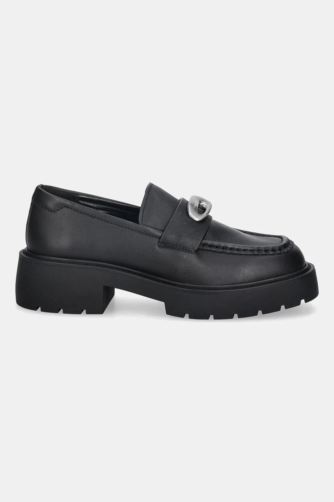 Кожаные мокасины CHUNKY LOAFER LTH HW - фото 2