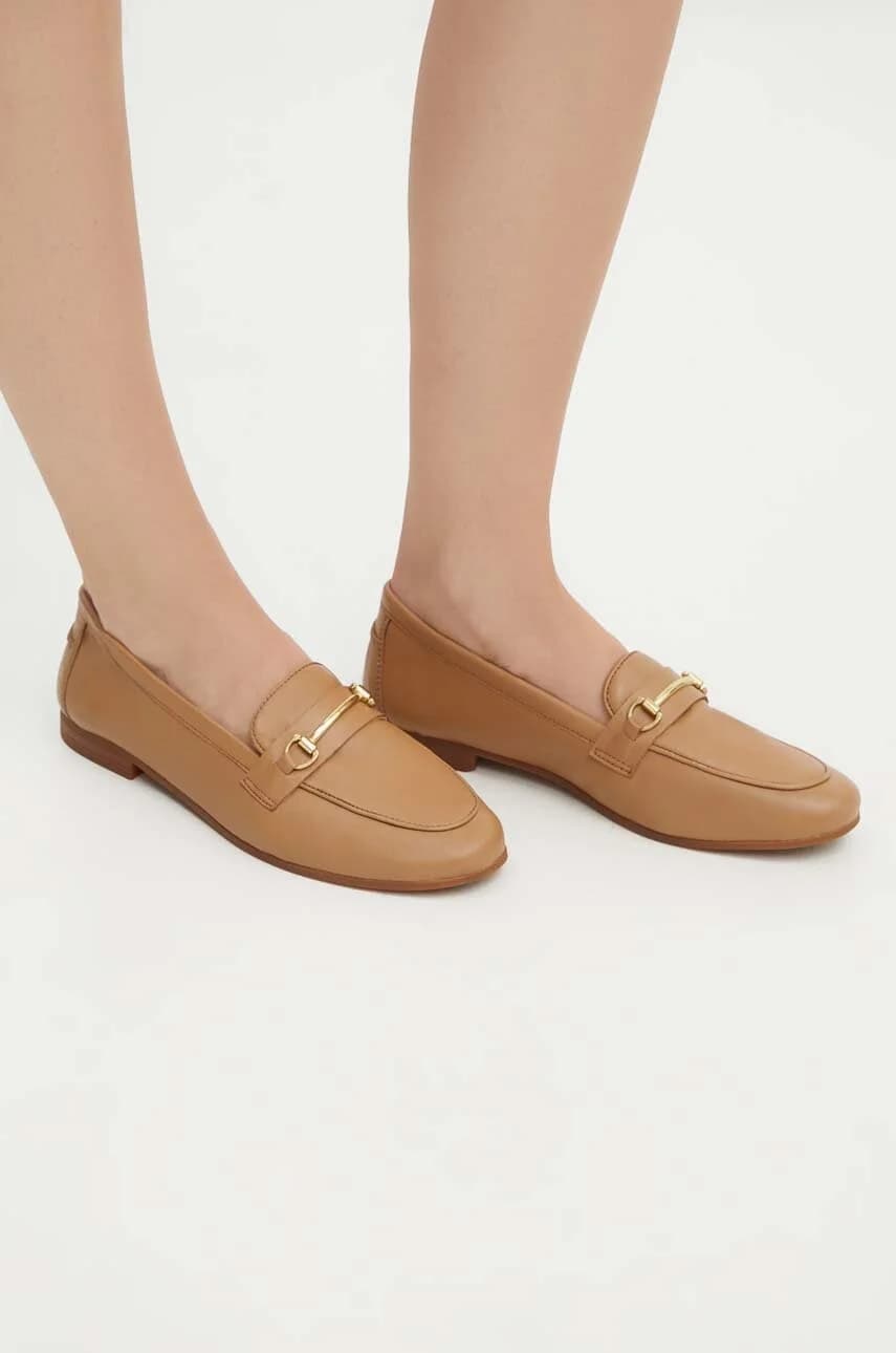 Кожаные мокасины