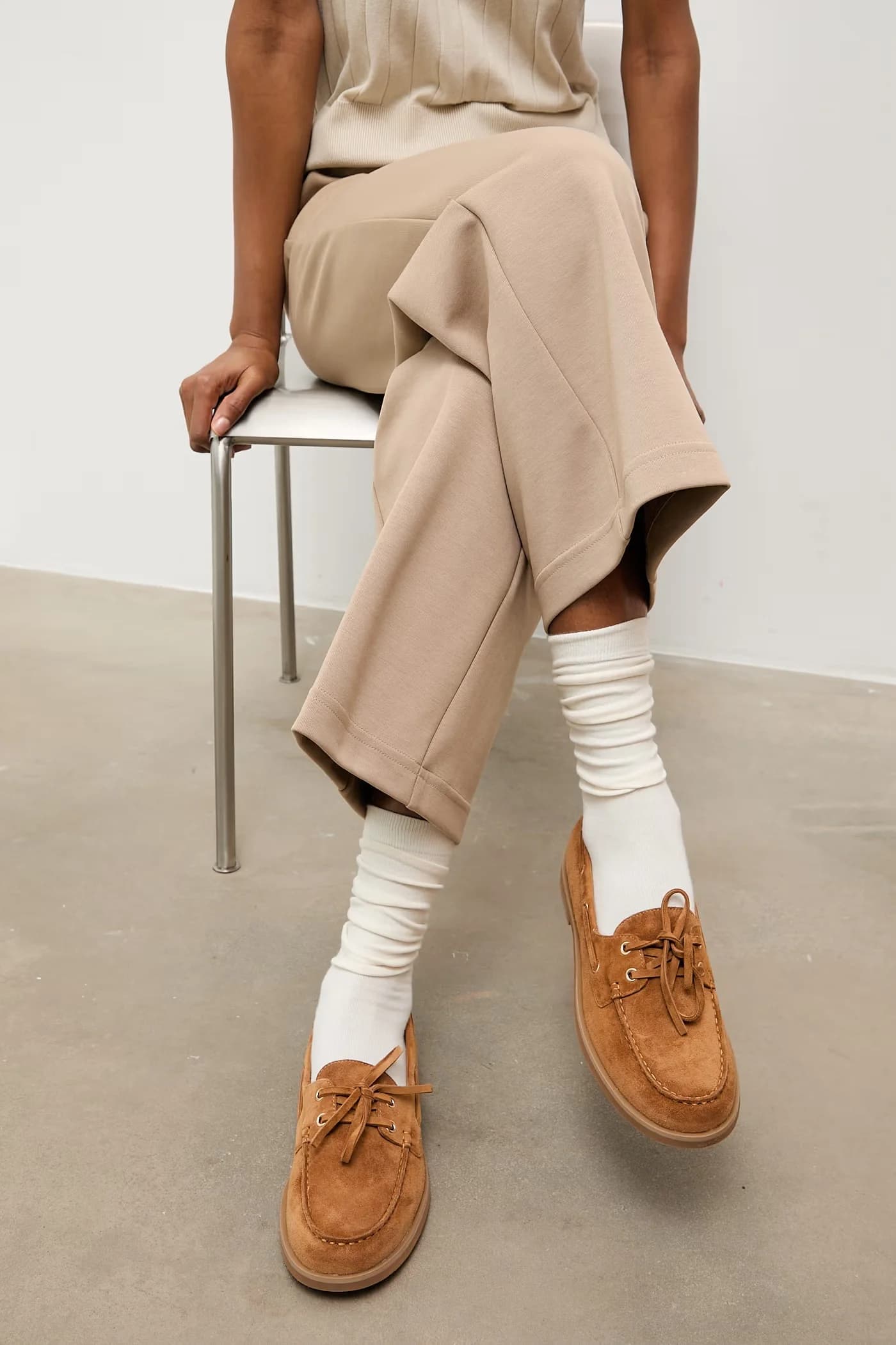 Замшевые мокасины - фото 7