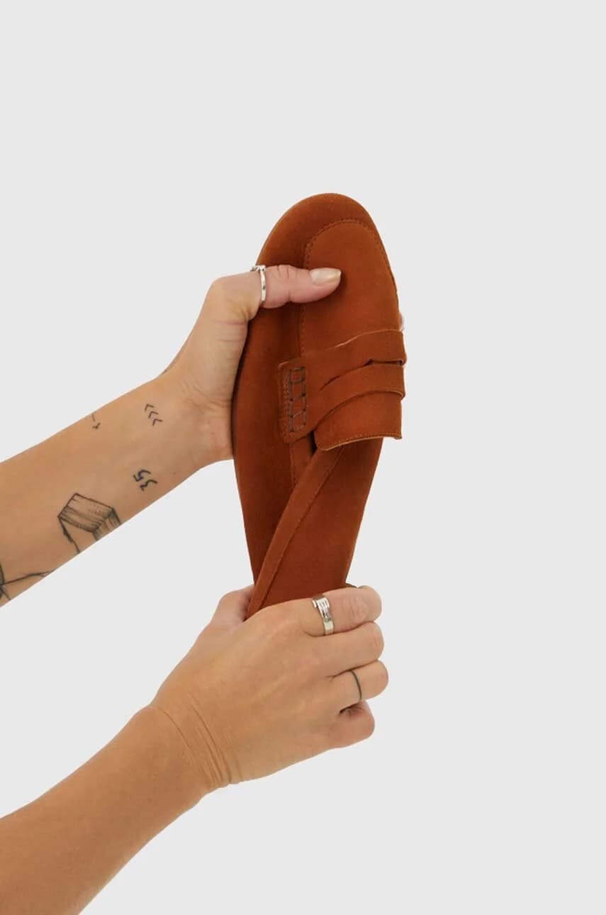 Замшевые мокасины - фото 6