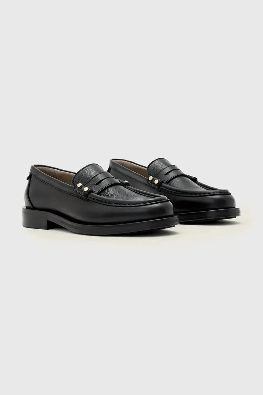Женские кожаные мокасины Bloom Stud Loafer - фото 2