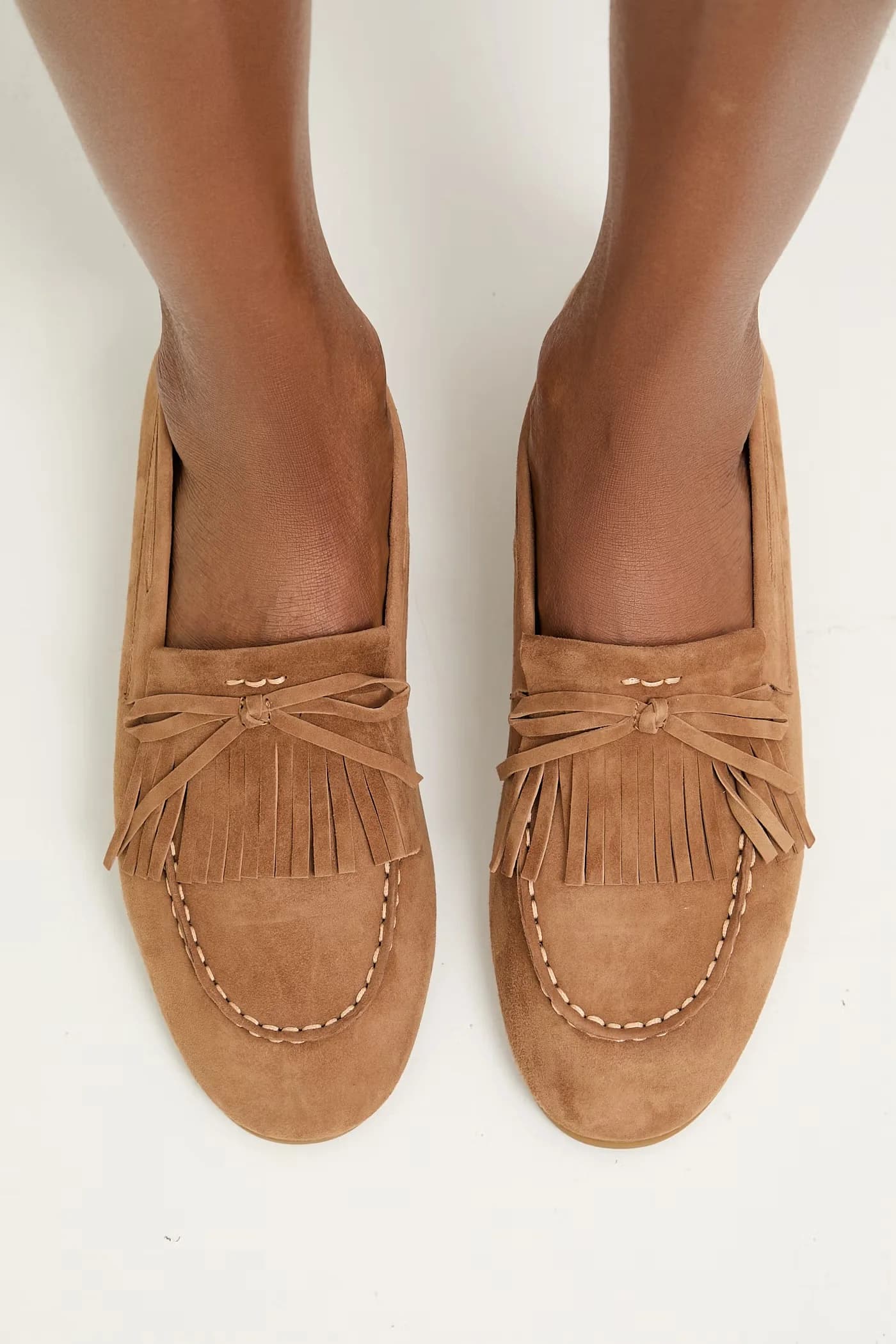 Замшевые мокасины - фото 7