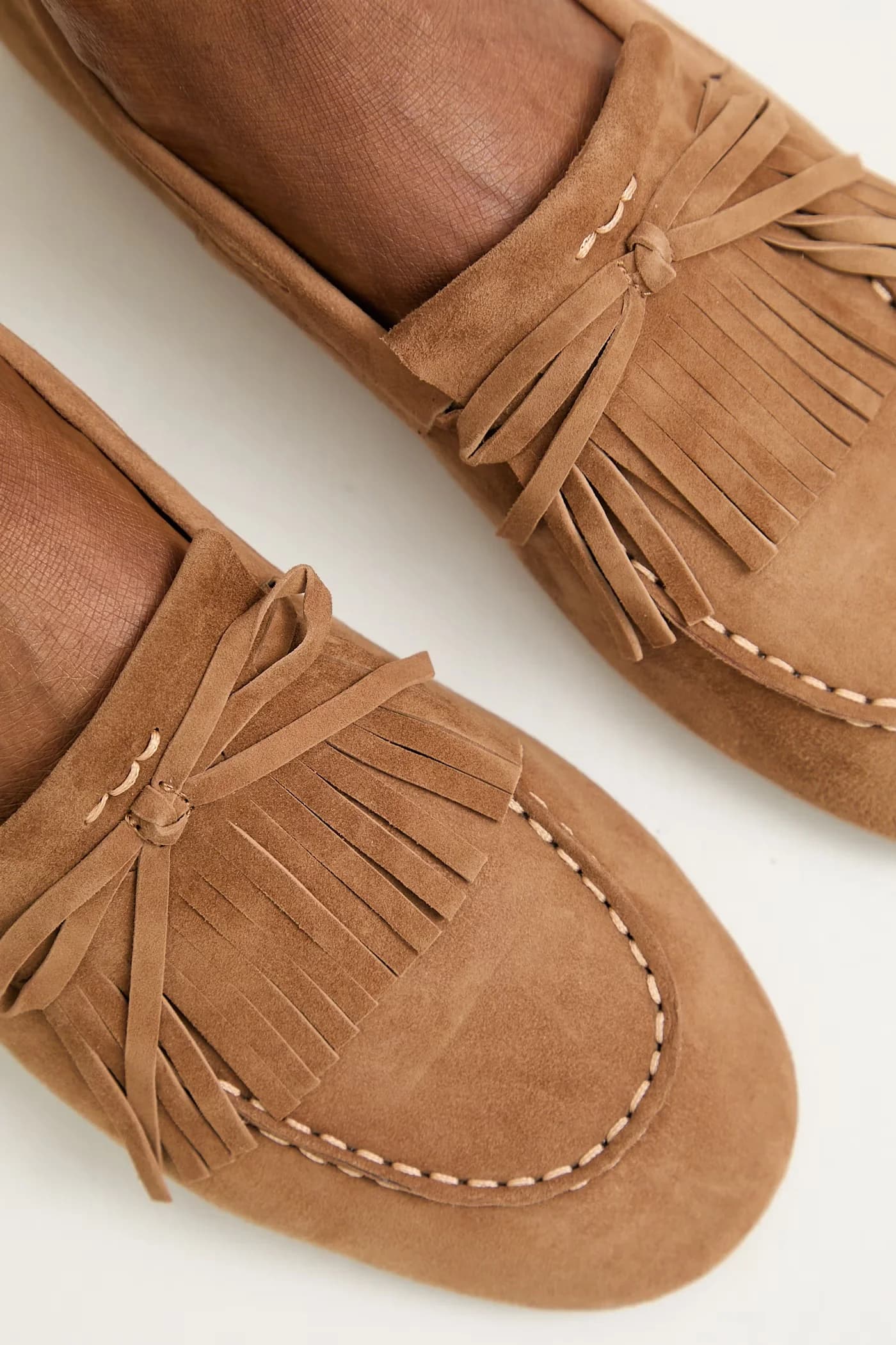Замшевые мокасины - фото 8