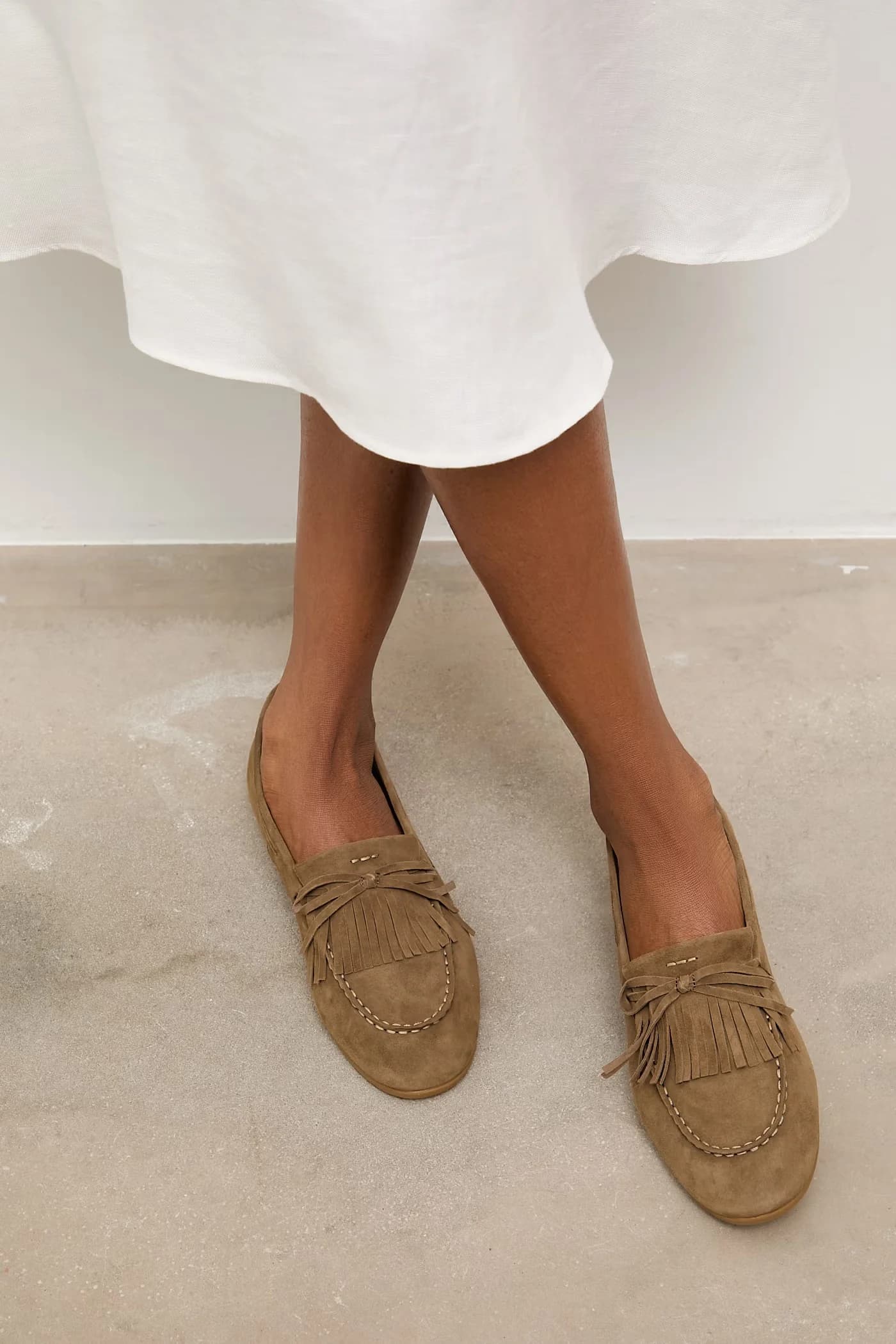 Замшевые мокасины - фото 8