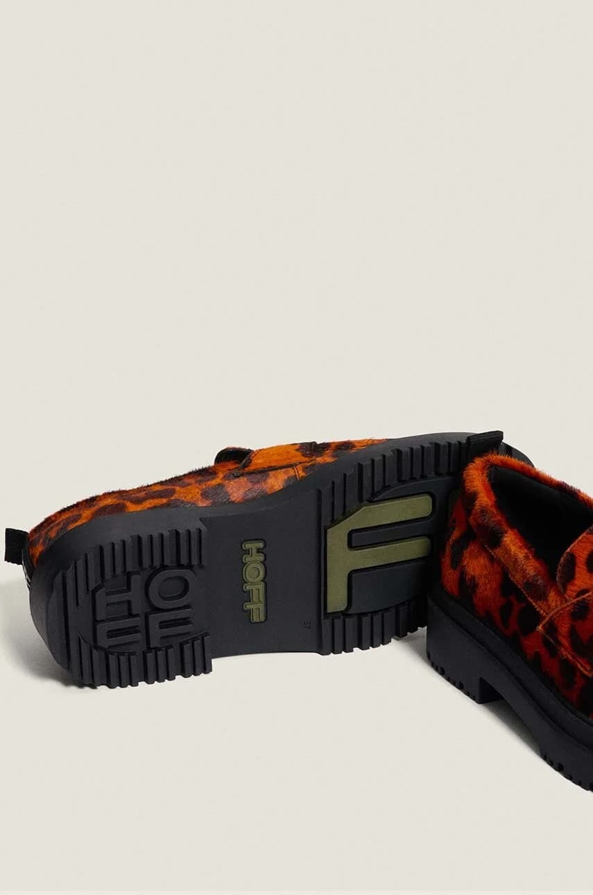 Кожаные мокасины LEOPARD NARANJA - фото 5