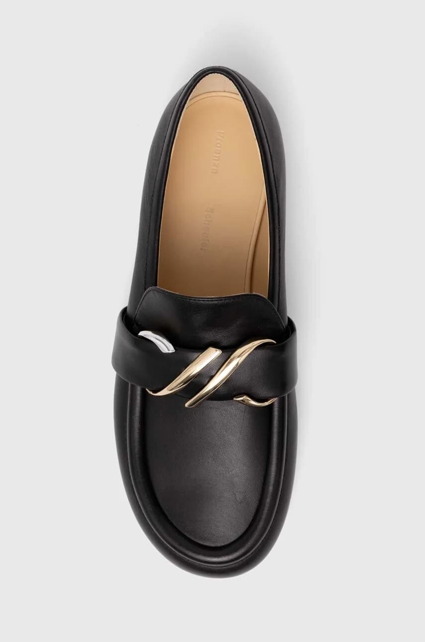 кожаные мокасины с монограммой - фото 4