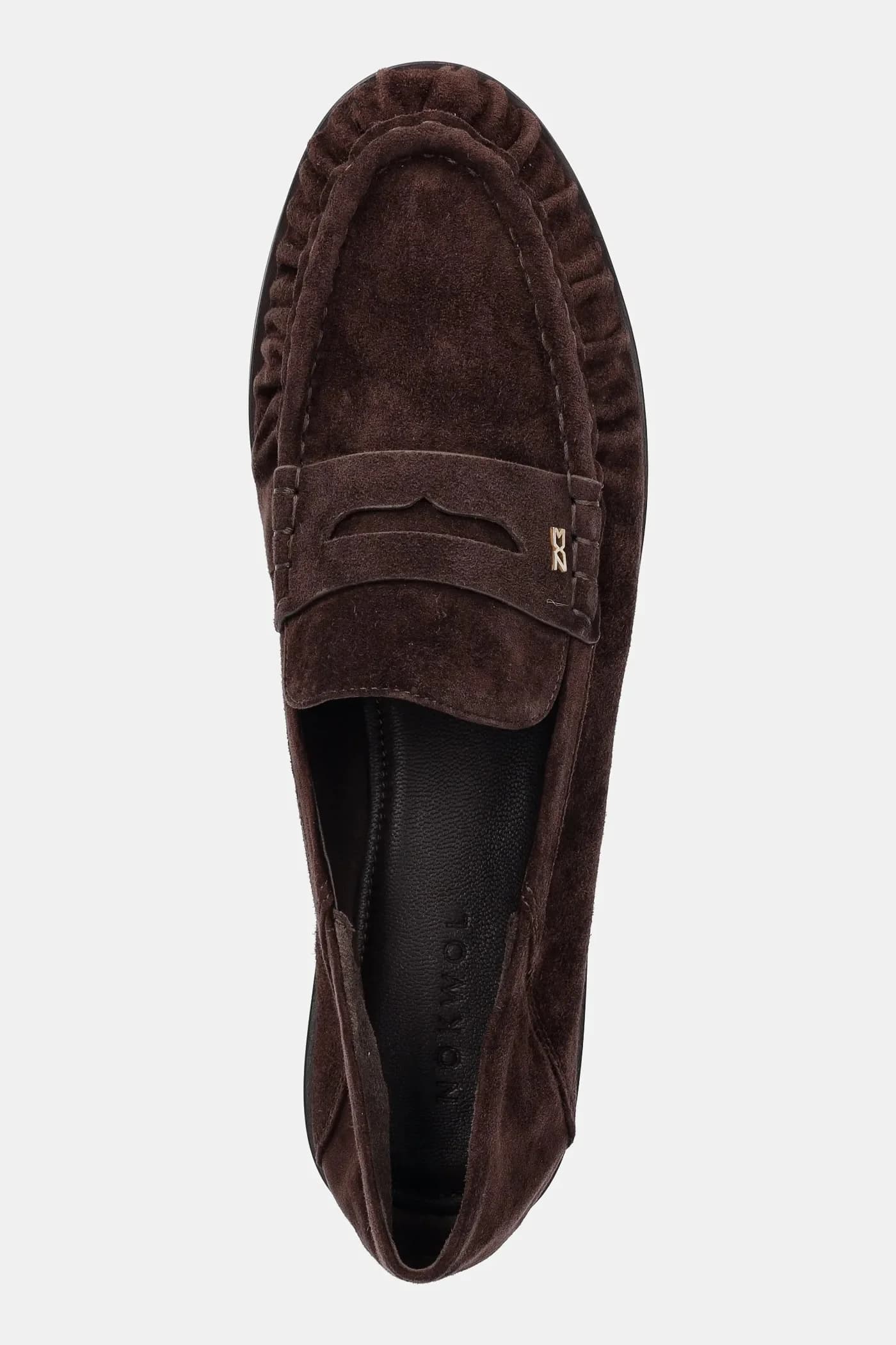 замшевые мокасины из слюды - фото 4