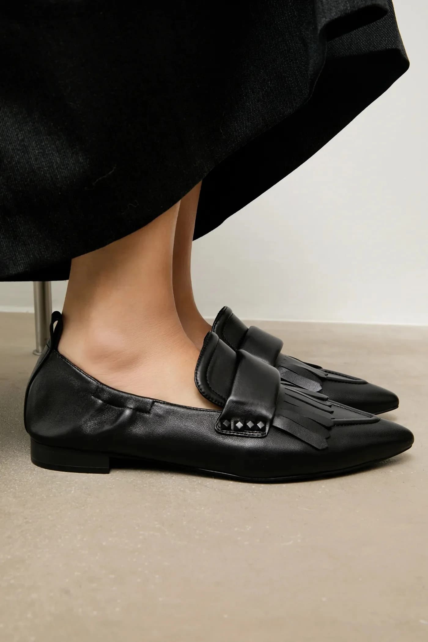 Кожаные мокасины