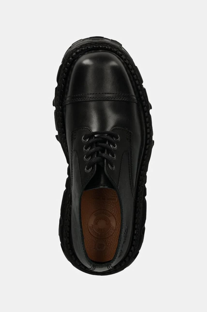 Кожаные туфли CRUST NEGRO + TANK NEGRO - фото 4