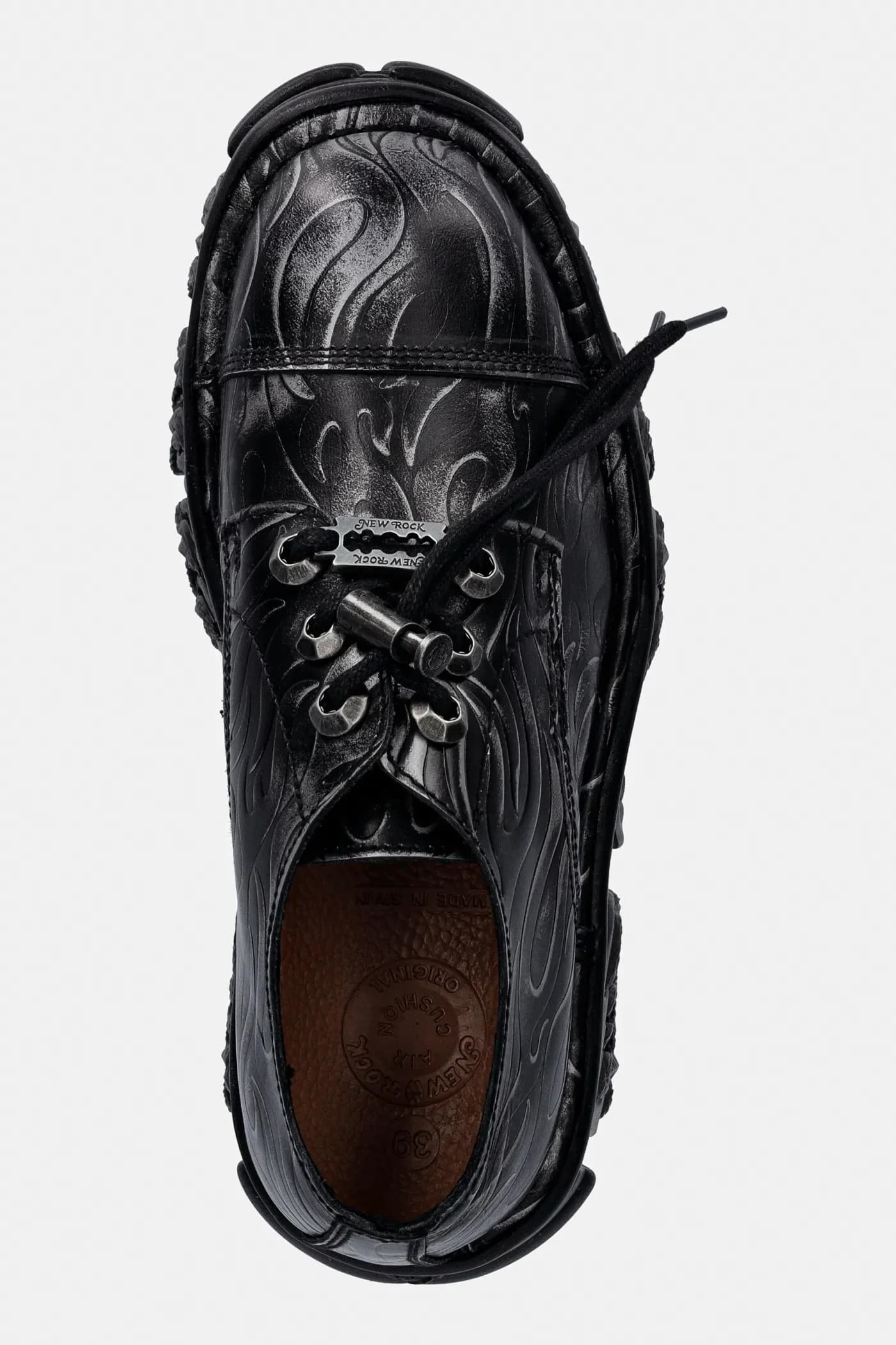 Кожаные туфли GRABADO FUEGO PULIK ACERO CRUST NEGRO - фото 4