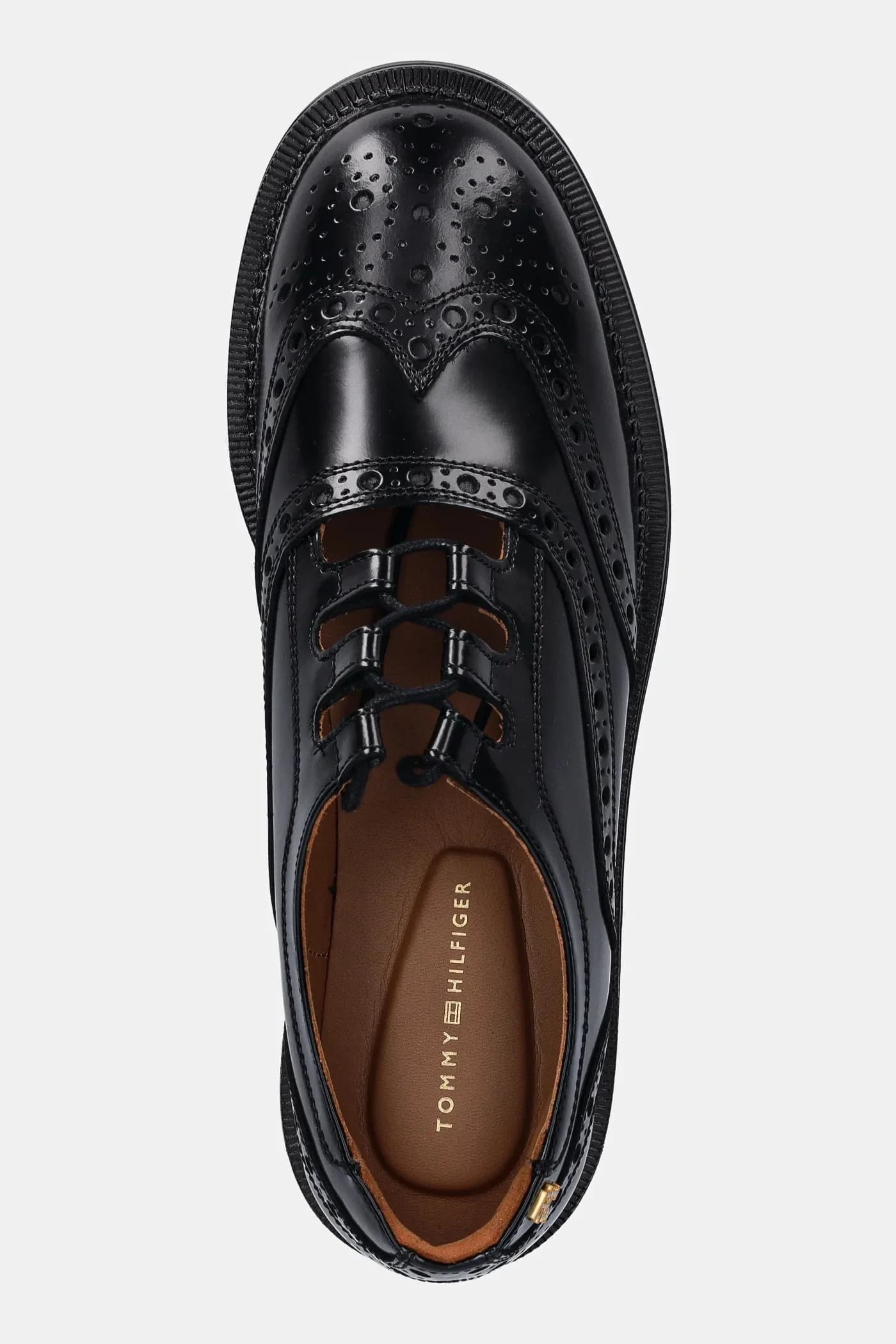 БРОГ КОЖАНЫЕ ТУФЛИ С ВЫРЕЗАМИ кожаные туфли - фото 4