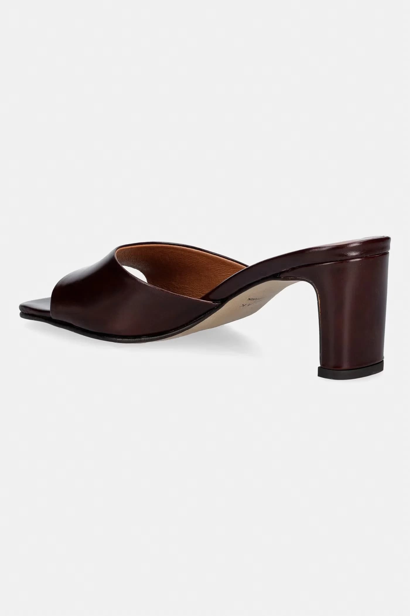 DERIVE CUIR Кожаные тапочки Marron fonce - фото 3