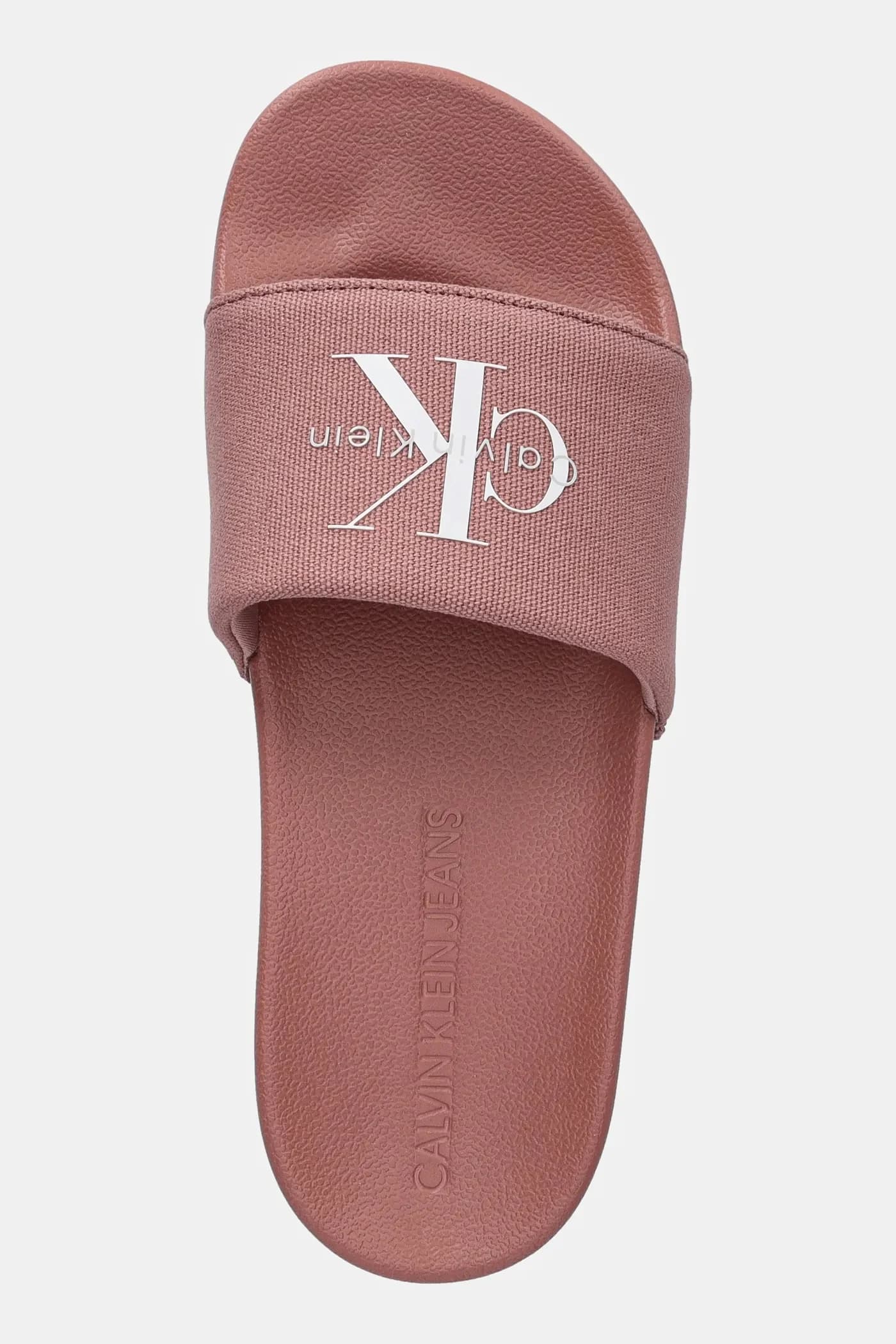 Джинсовые шлепанцы SLIDE MONOGRAM WN LOGO CK - фото 4