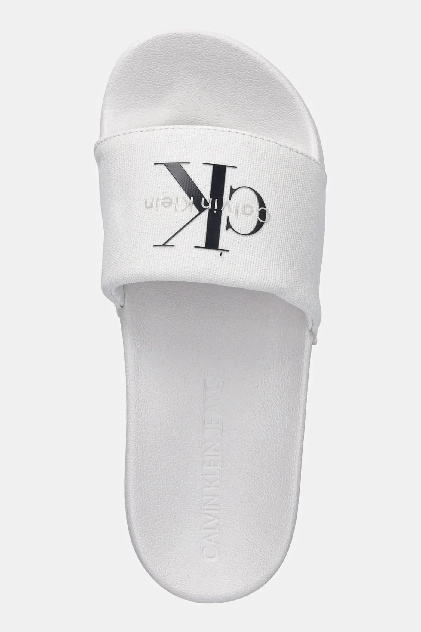 Джинсовые шлепанцы SLIDE MONOGRAM WN LOGO CK - фото 4