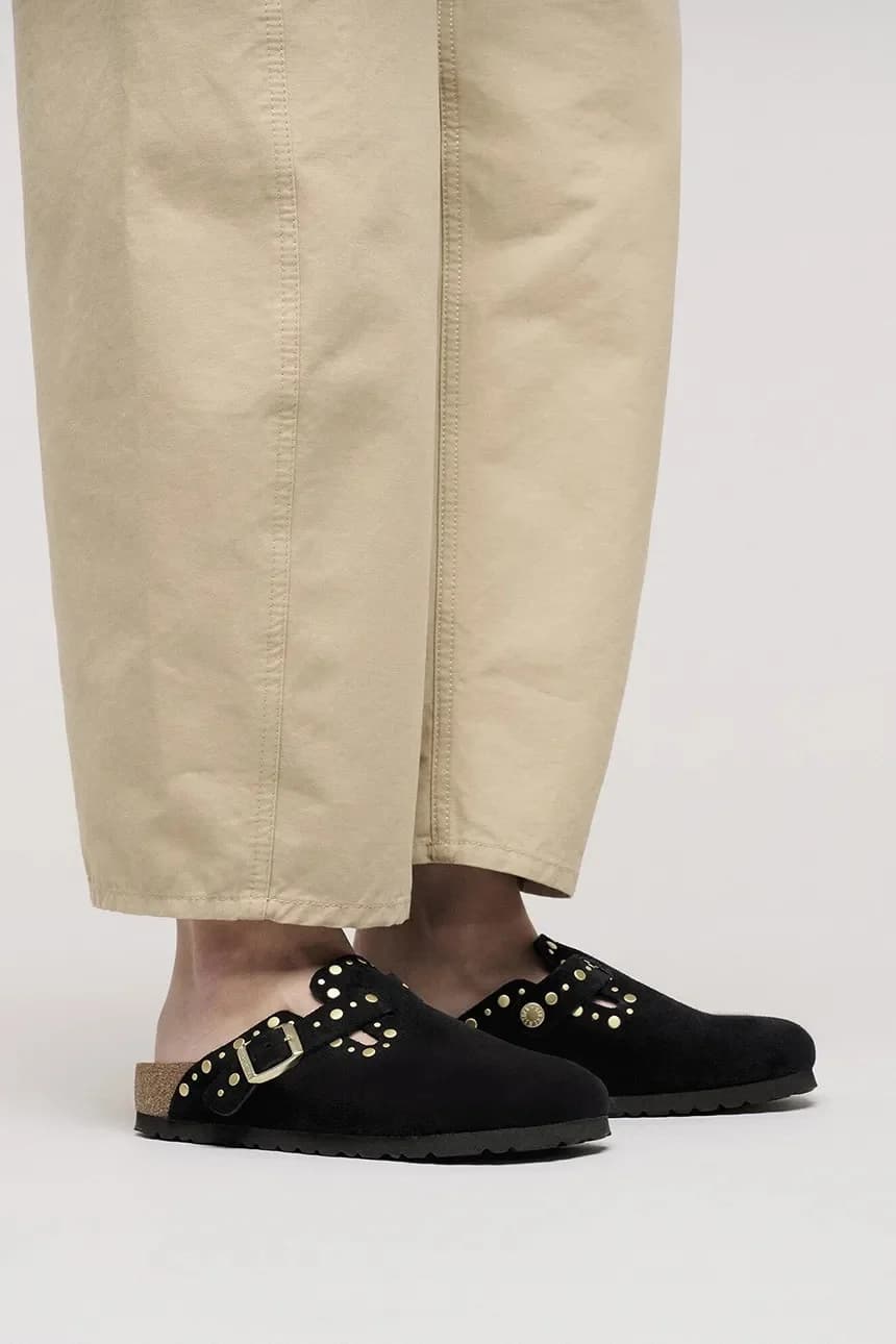 замшевые шлепанцы Boston Rivet - фото 6
