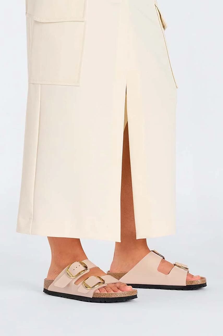 Кожаные шлепанцы Arizona с большой пряжкой - фото 8