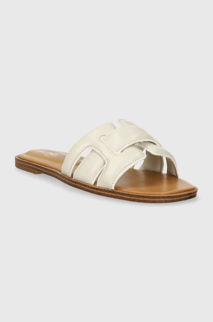 Еленаa кожаные шлепанцы - фото 2