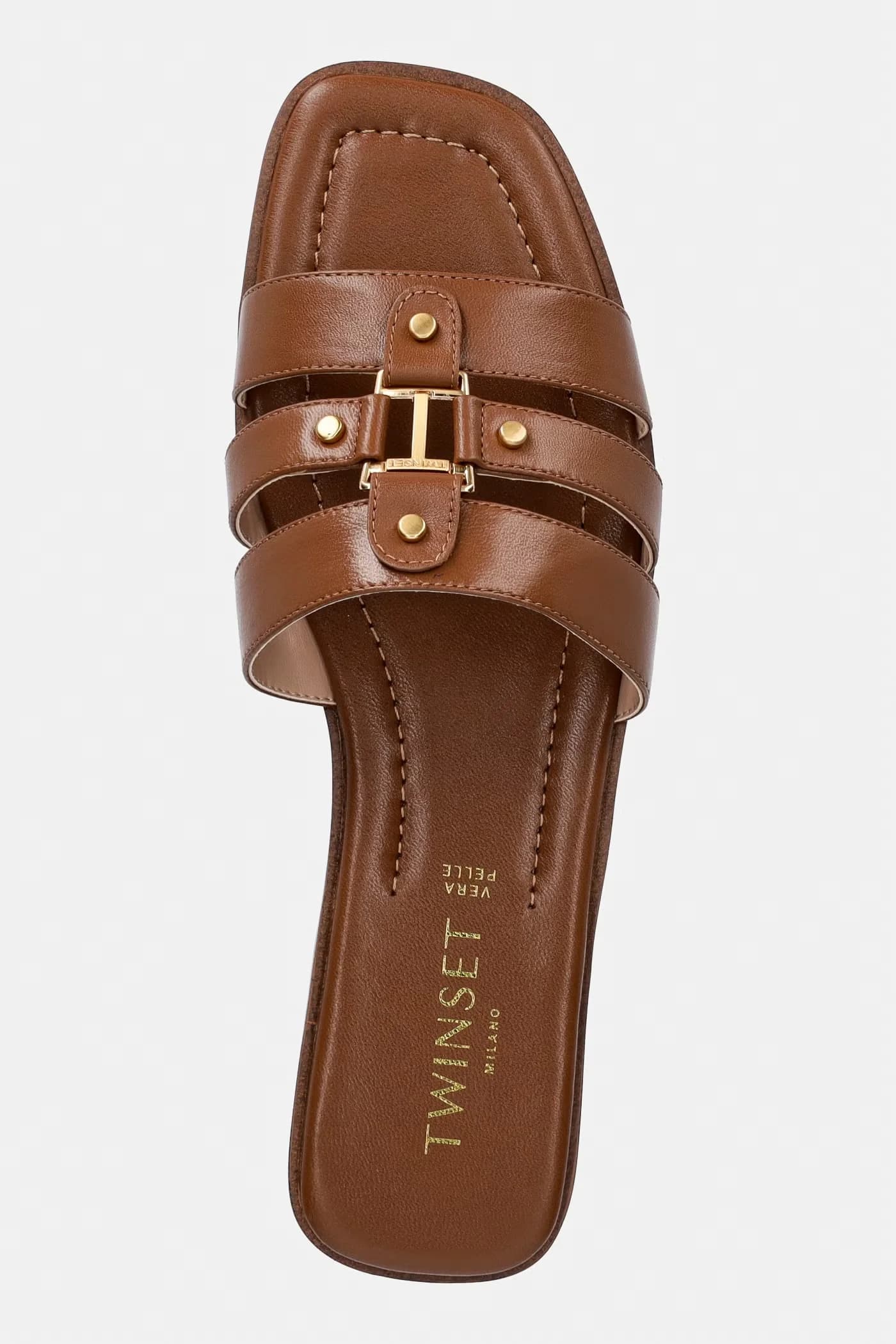 Кожаные шлепанцы - фото 4