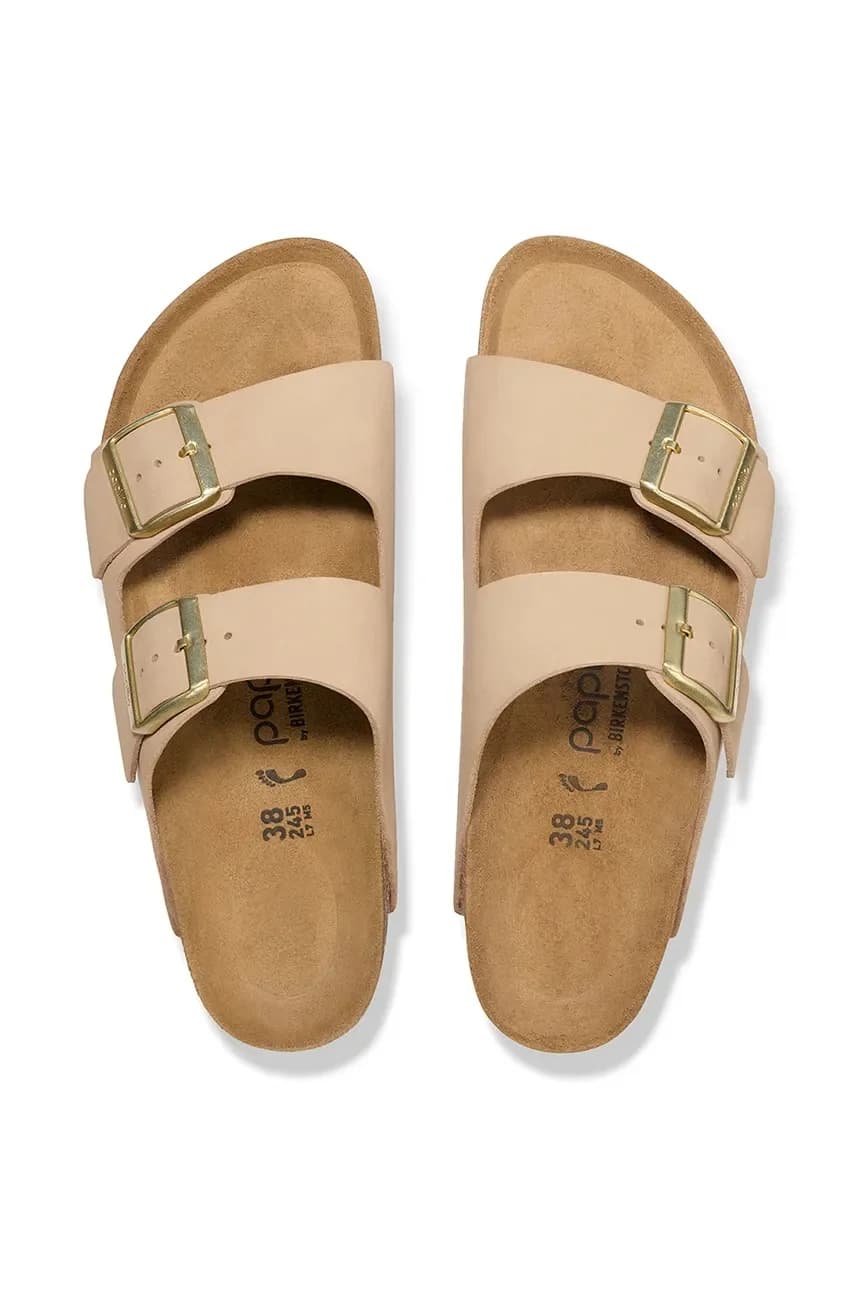 Кожаные шлепанцы Arizona Flex Platform Birkenstock x Papillio - фото 3