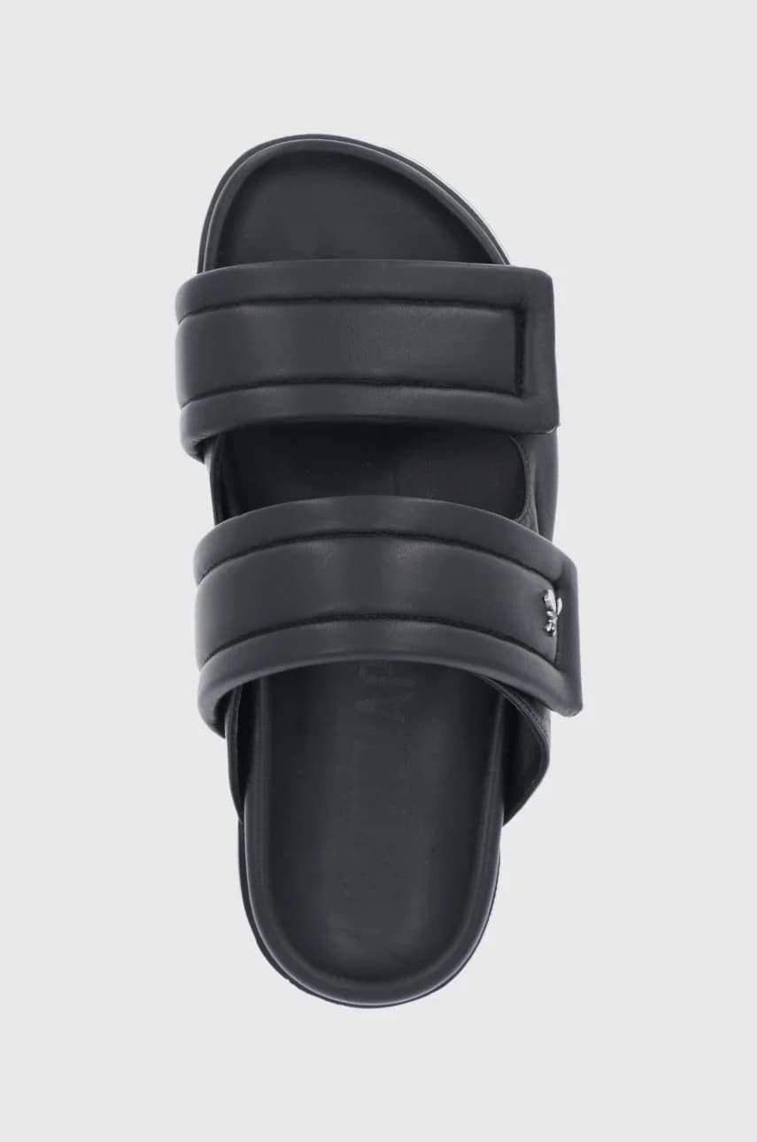 Кожаные шлепанцы - фото 4