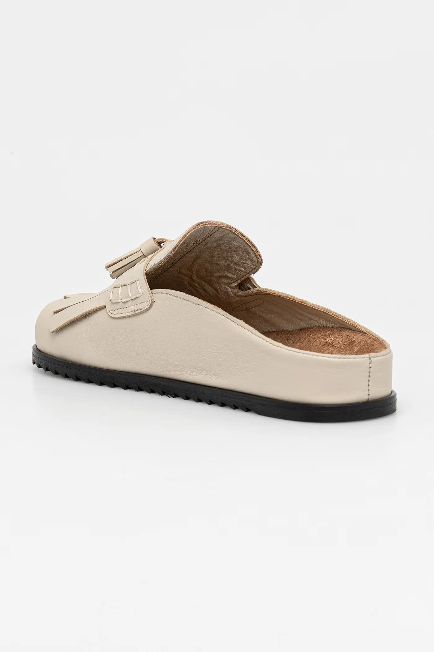 Кожаные шлепанцы - фото 3