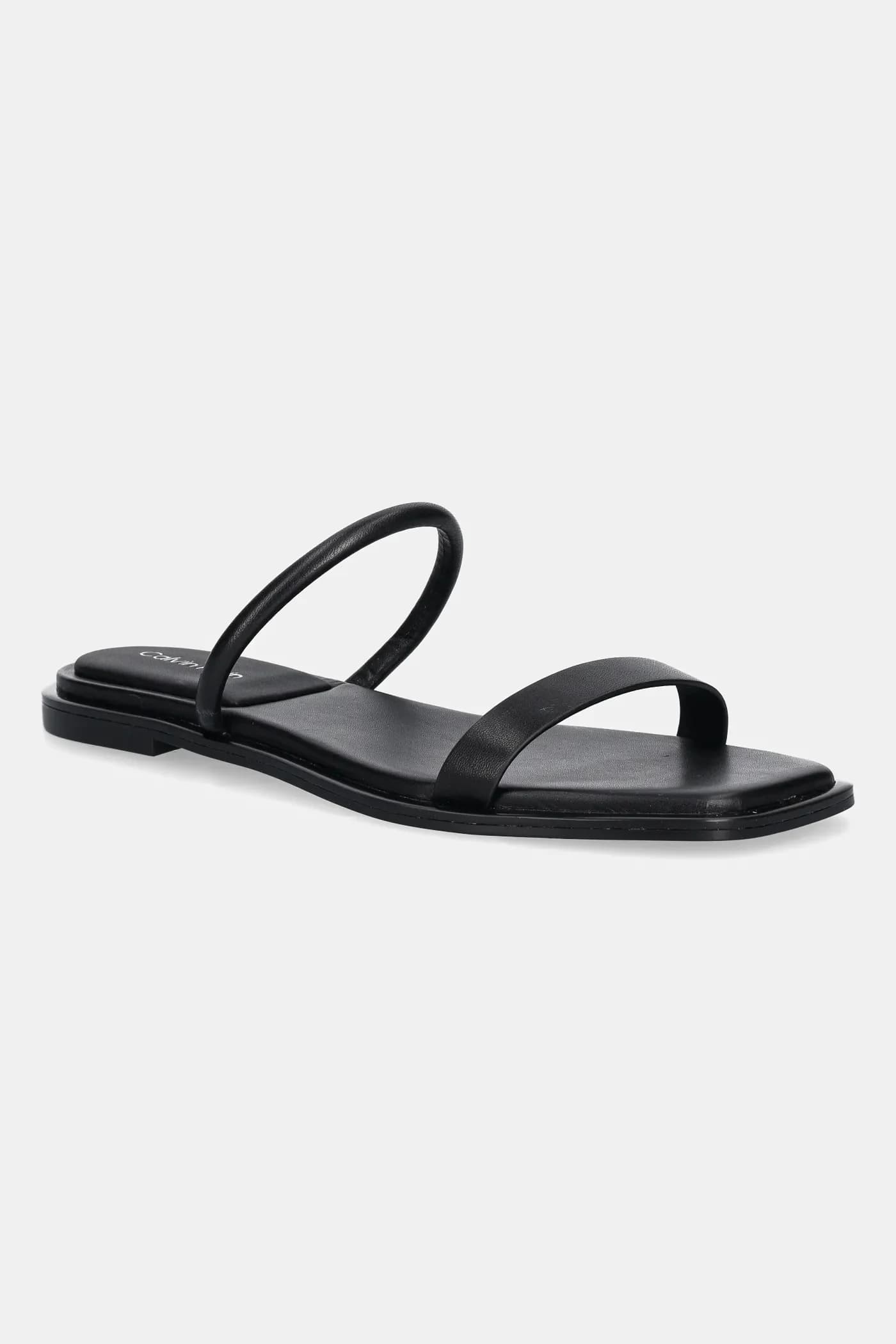 Кожаные шлепанцы FLAT SANDAL SQUARED 2-BAR LTH