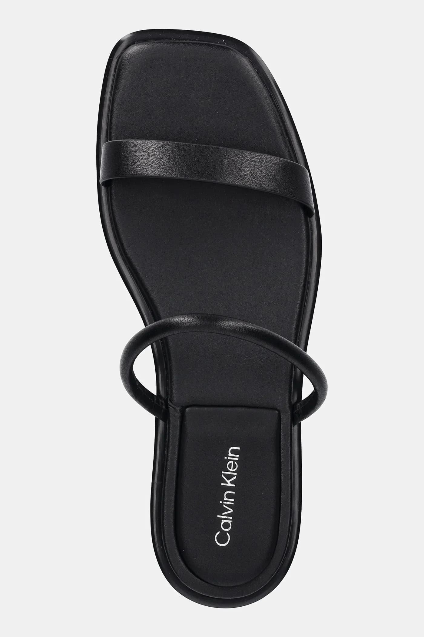 Кожаные шлепанцы FLAT SANDAL SQUARED 2-BAR LTH - фото 4