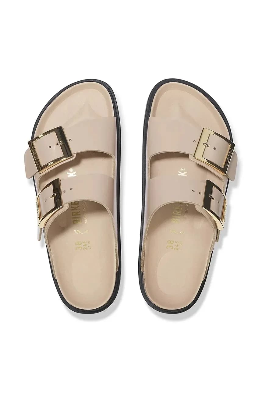 Кожаные шлепанцы с пряжкой Arizona Droplet - фото 5