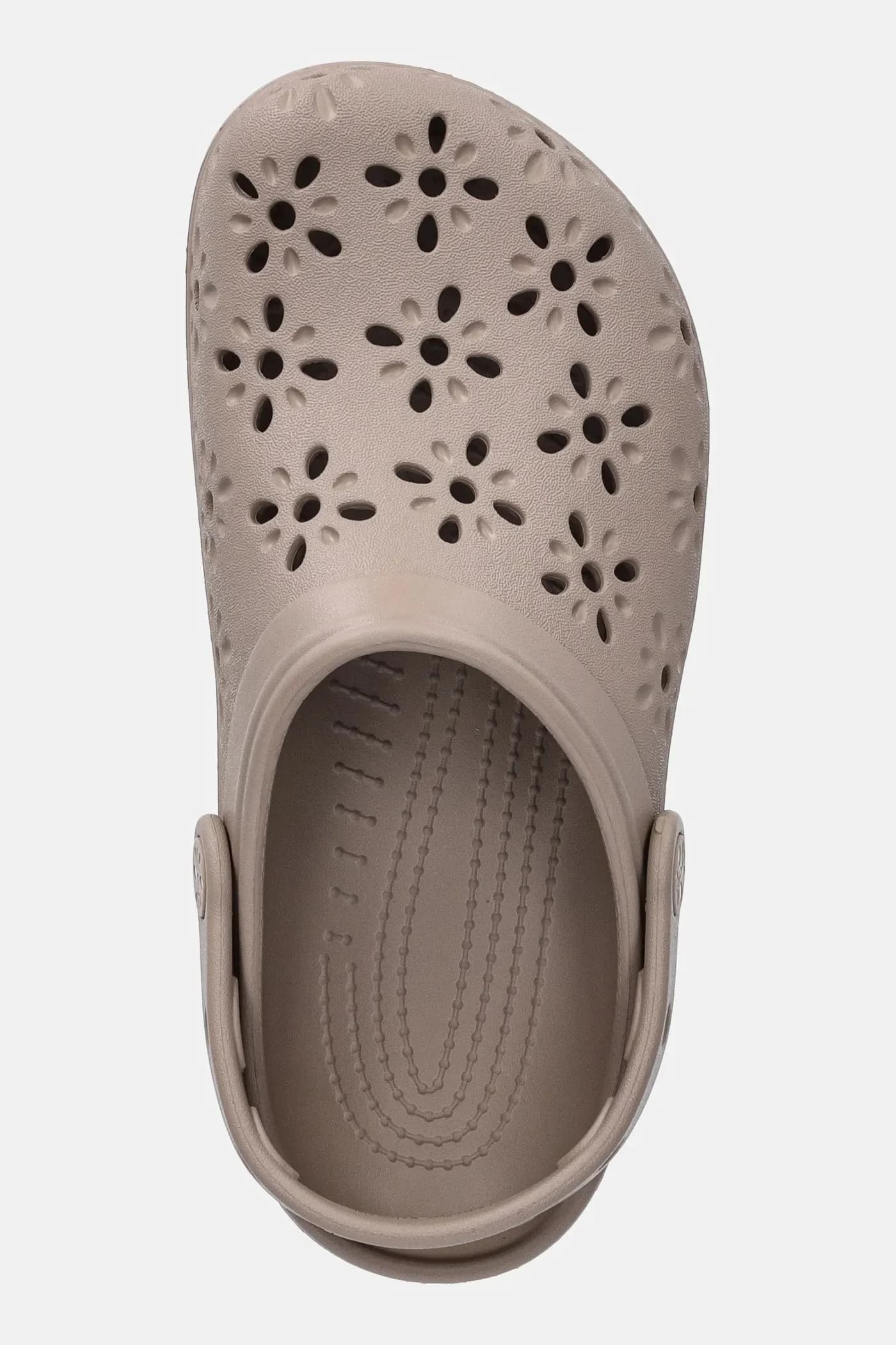 Классические шлепанцы-сабо с вырезами и цветочным принтом - фото 4