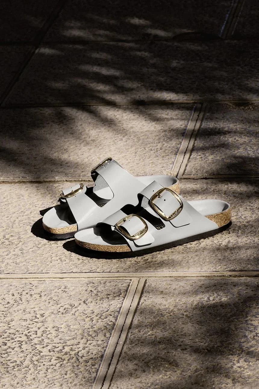 Кожаные шлепанцы Arizona с большой пряжкой - фото 10