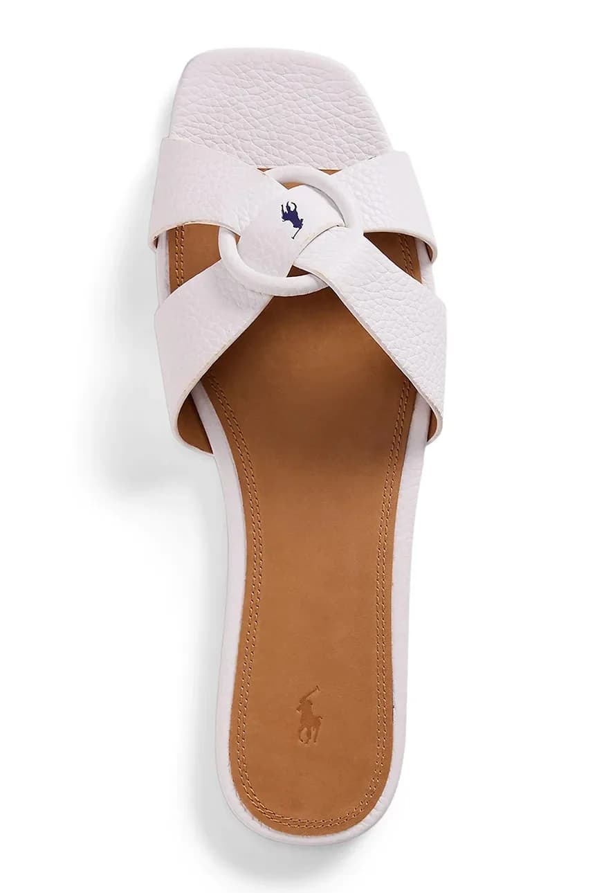 Plo Rng Br Сандалии кожаные шлепанцы - фото 4