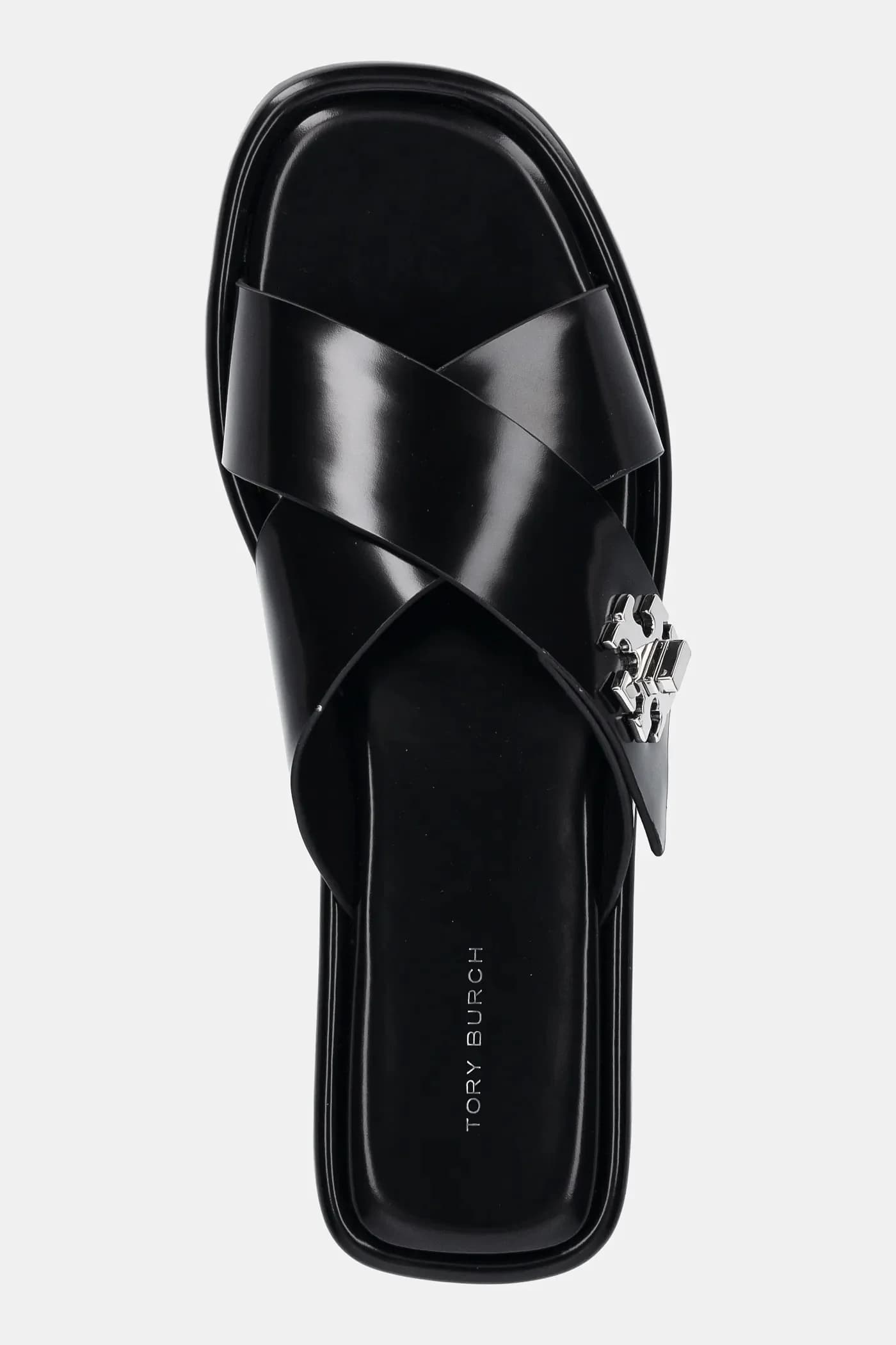 Кожаные шлепанцы T Lock Cross Band Slide - фото 4