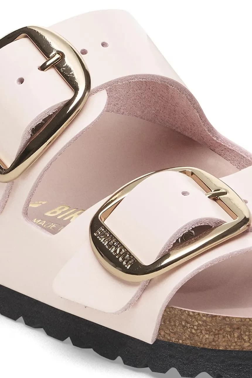 Кожаные шлепанцы Arizona с большой пряжкой - фото 3