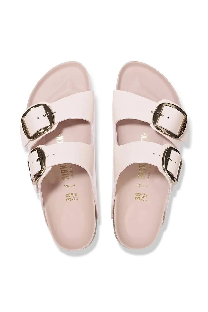 Кожаные шлепанцы Arizona с большой пряжкой - фото 5