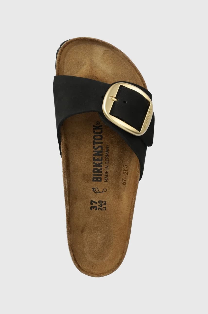 замшевые шлепанцы Madrid с большой пряжкой - фото 4