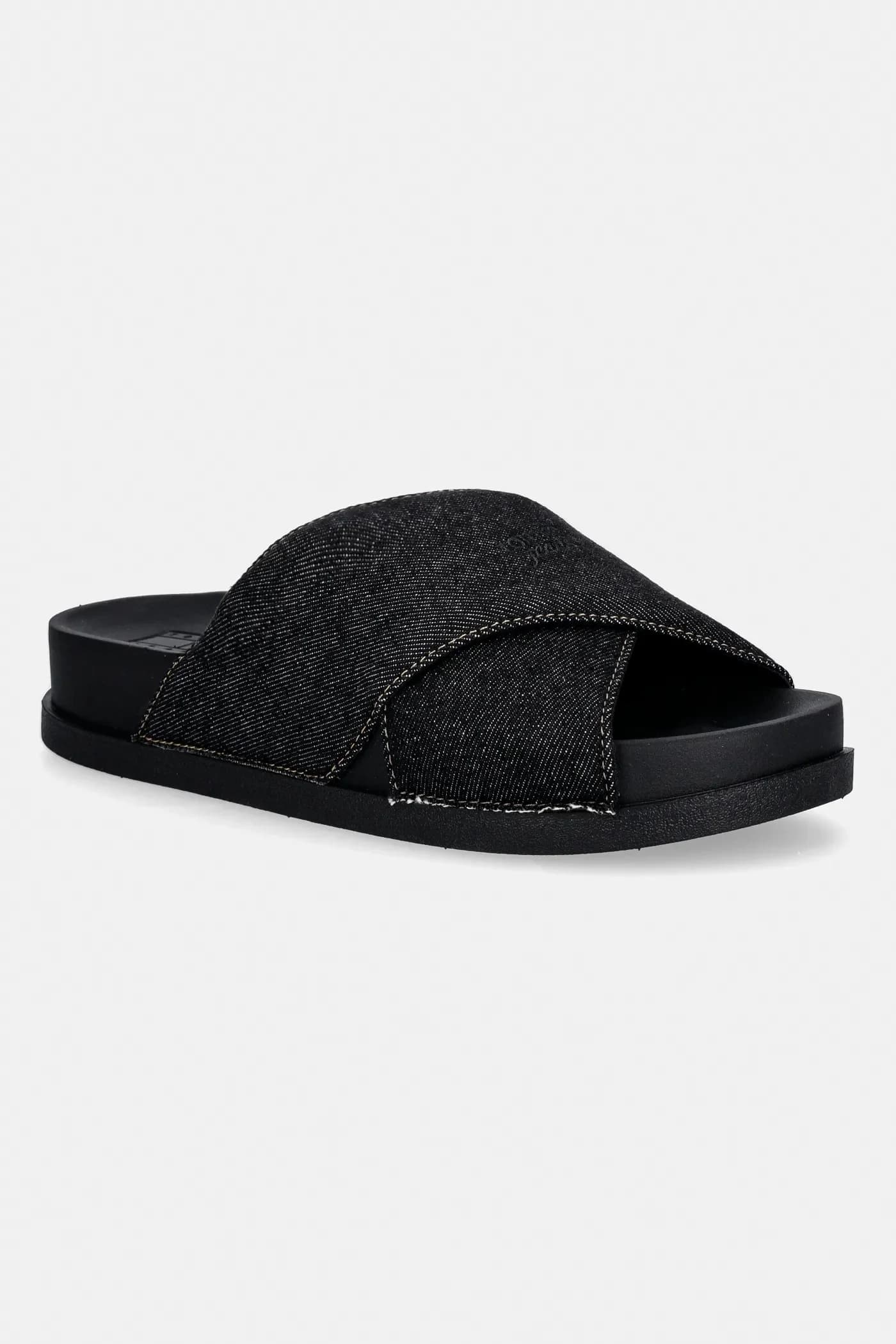 Шлепанцы TJW COMFORT SLIDES ИЗ СТИРАННОГО ДЕНИМА