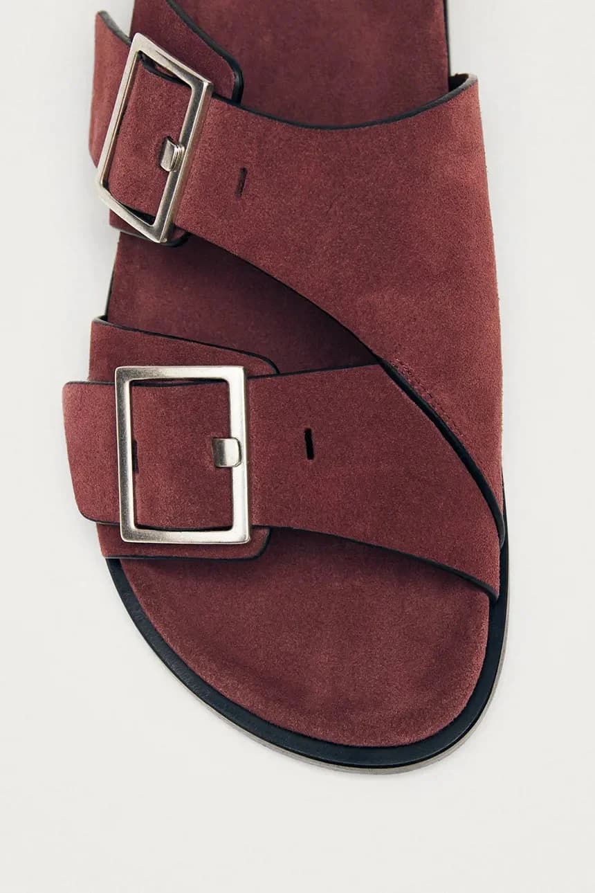 замшевые шлепанцы Alba - фото 4