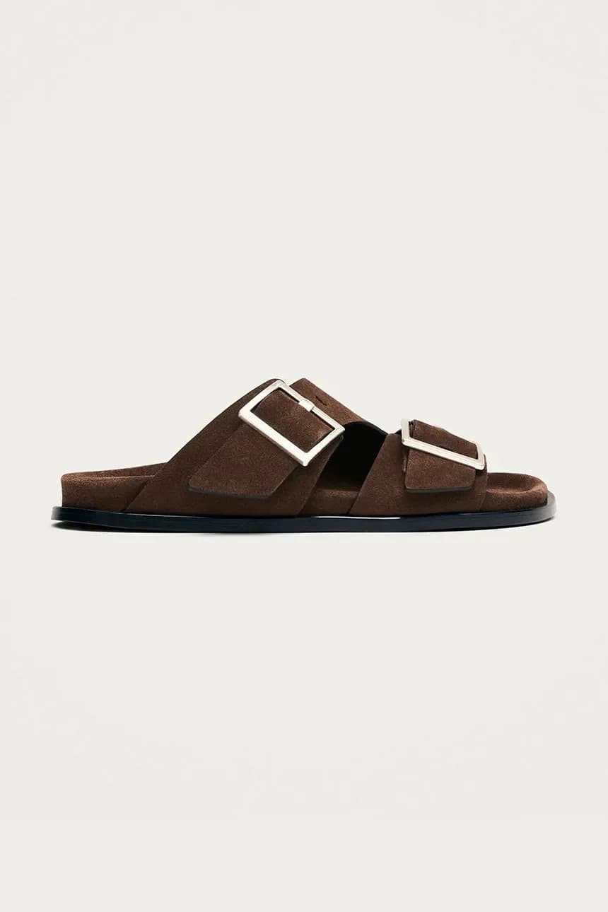 замшевые шлепанцы Alba