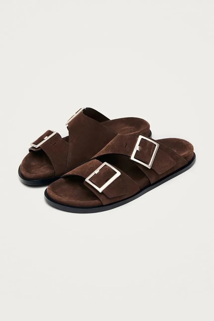 замшевые шлепанцы Alba - фото 2