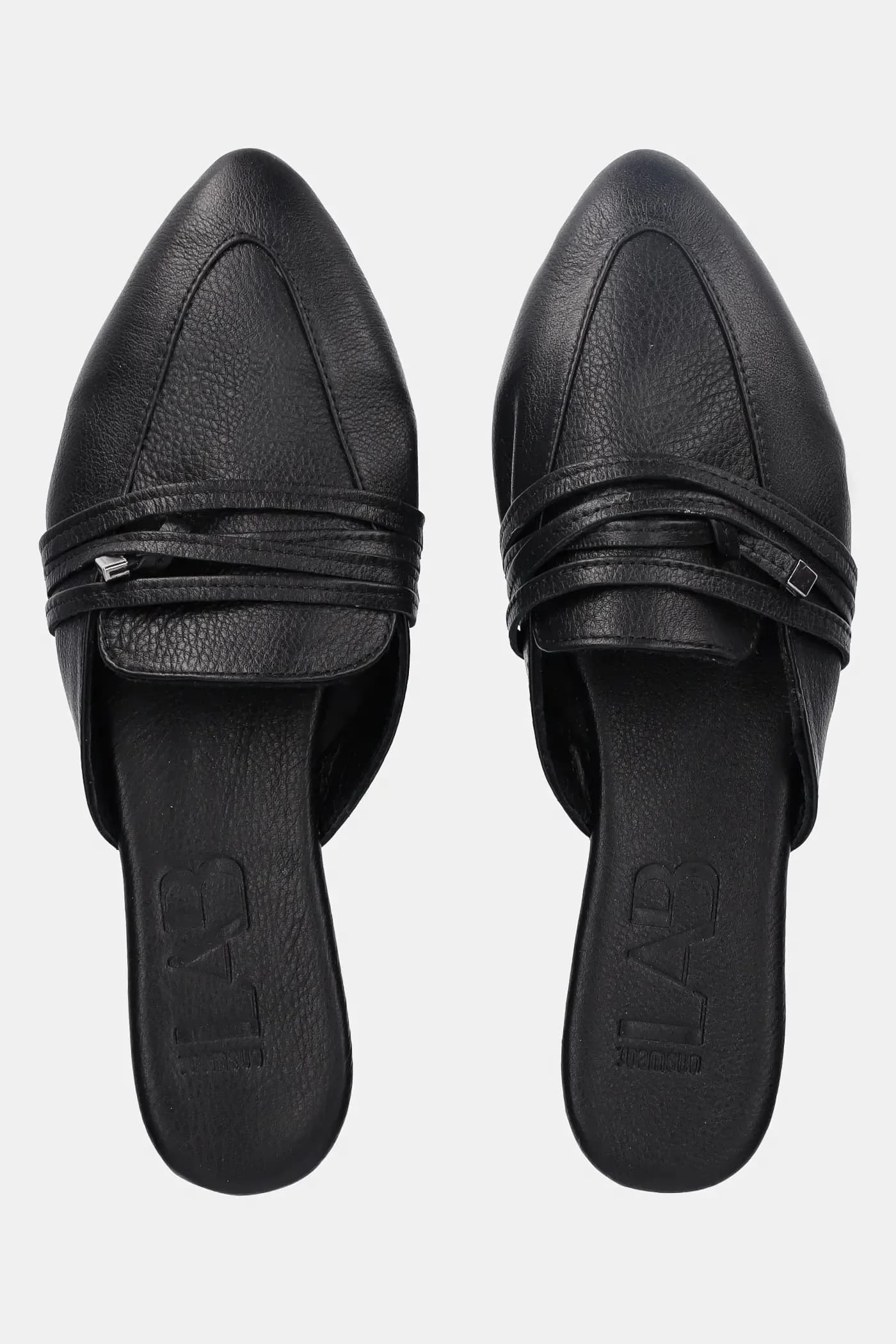 Кожаные шлепанцы - фото 4