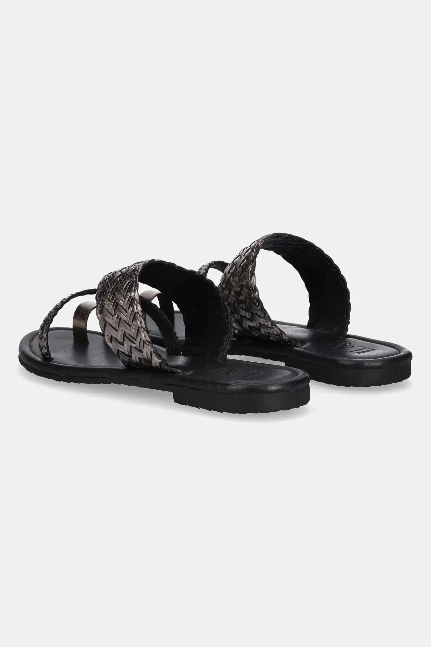 Кожаные шлепанцы - фото 3