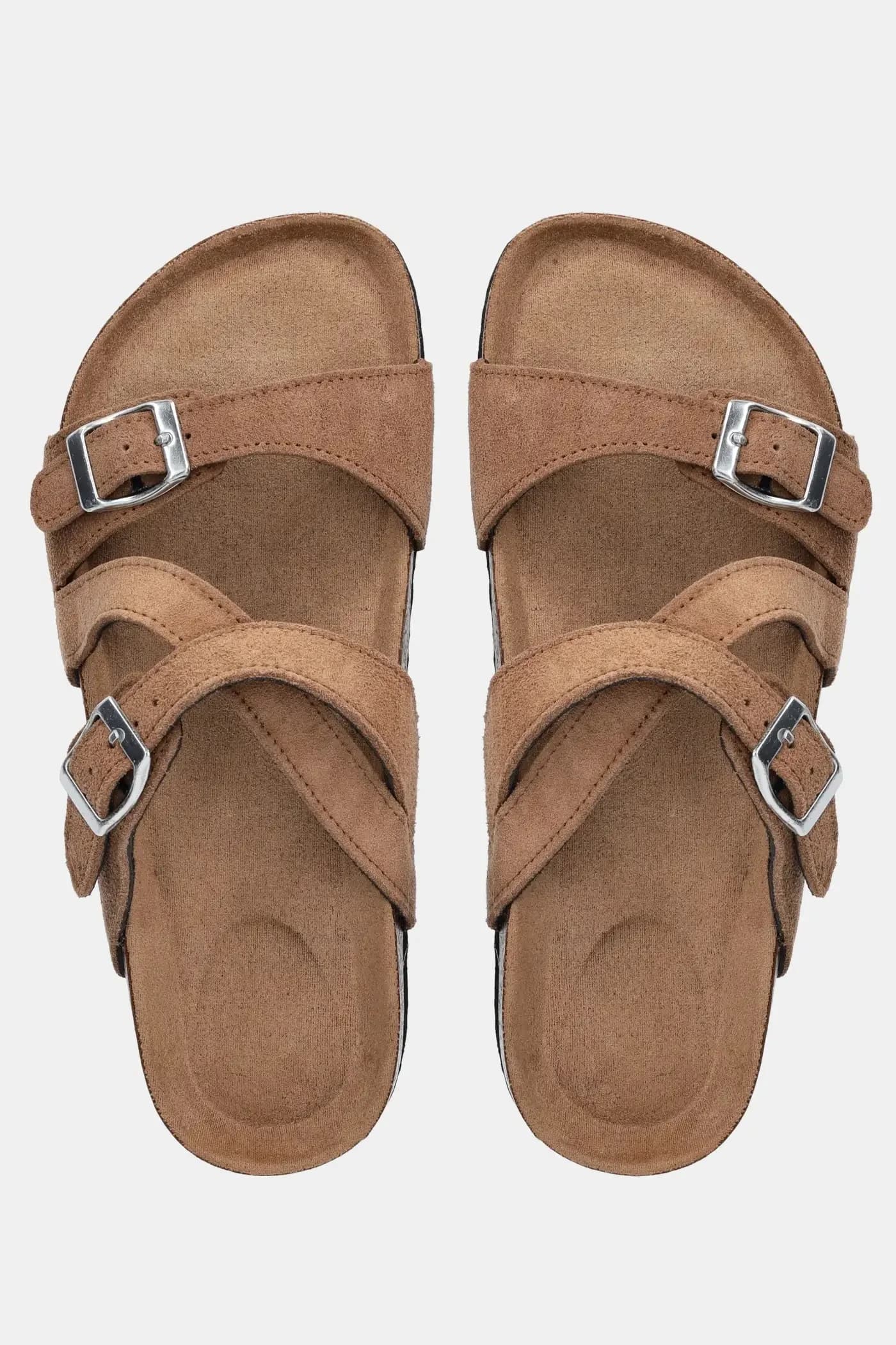 Замшевые шлепанцы - фото 4