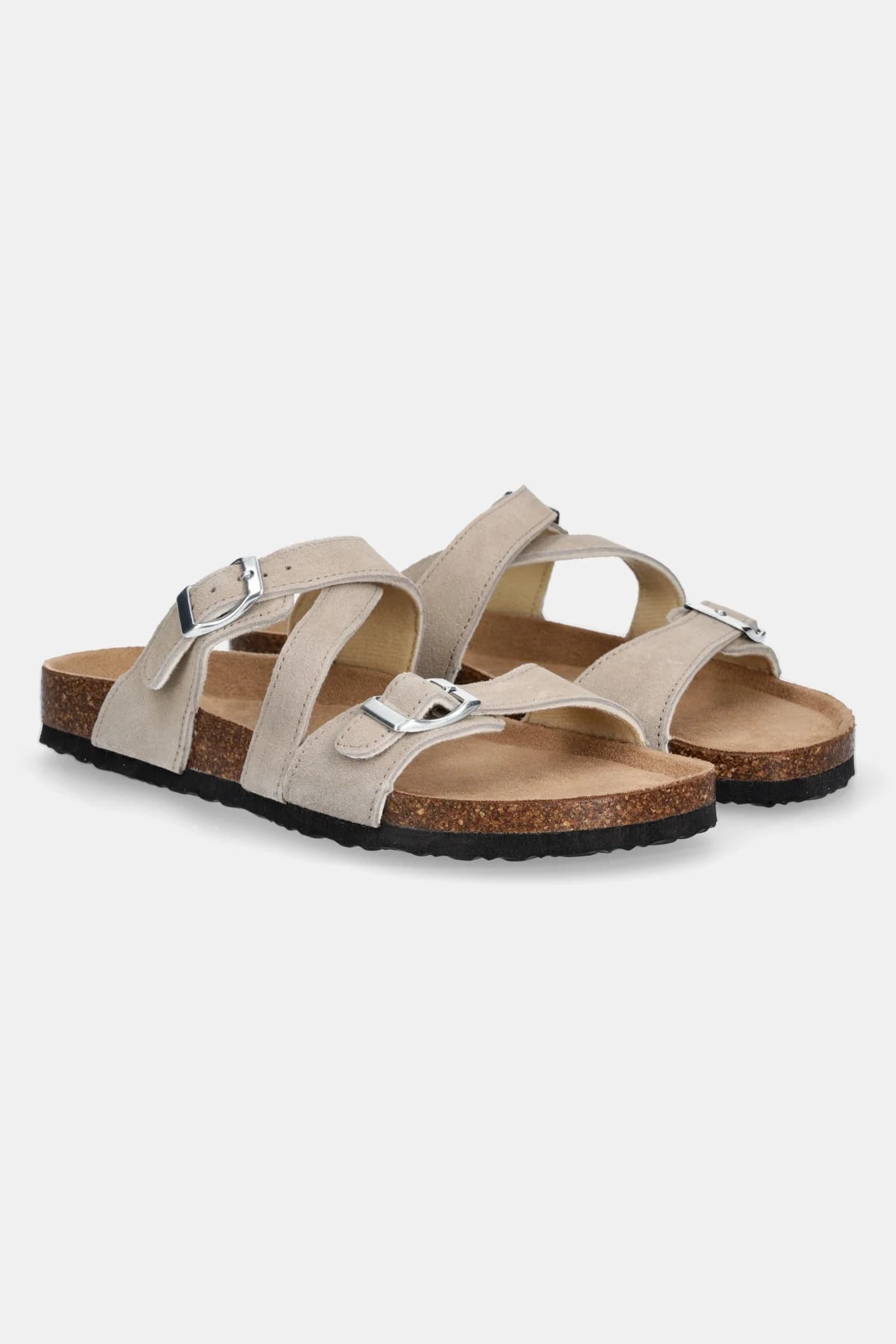 Замшевые шлепанцы