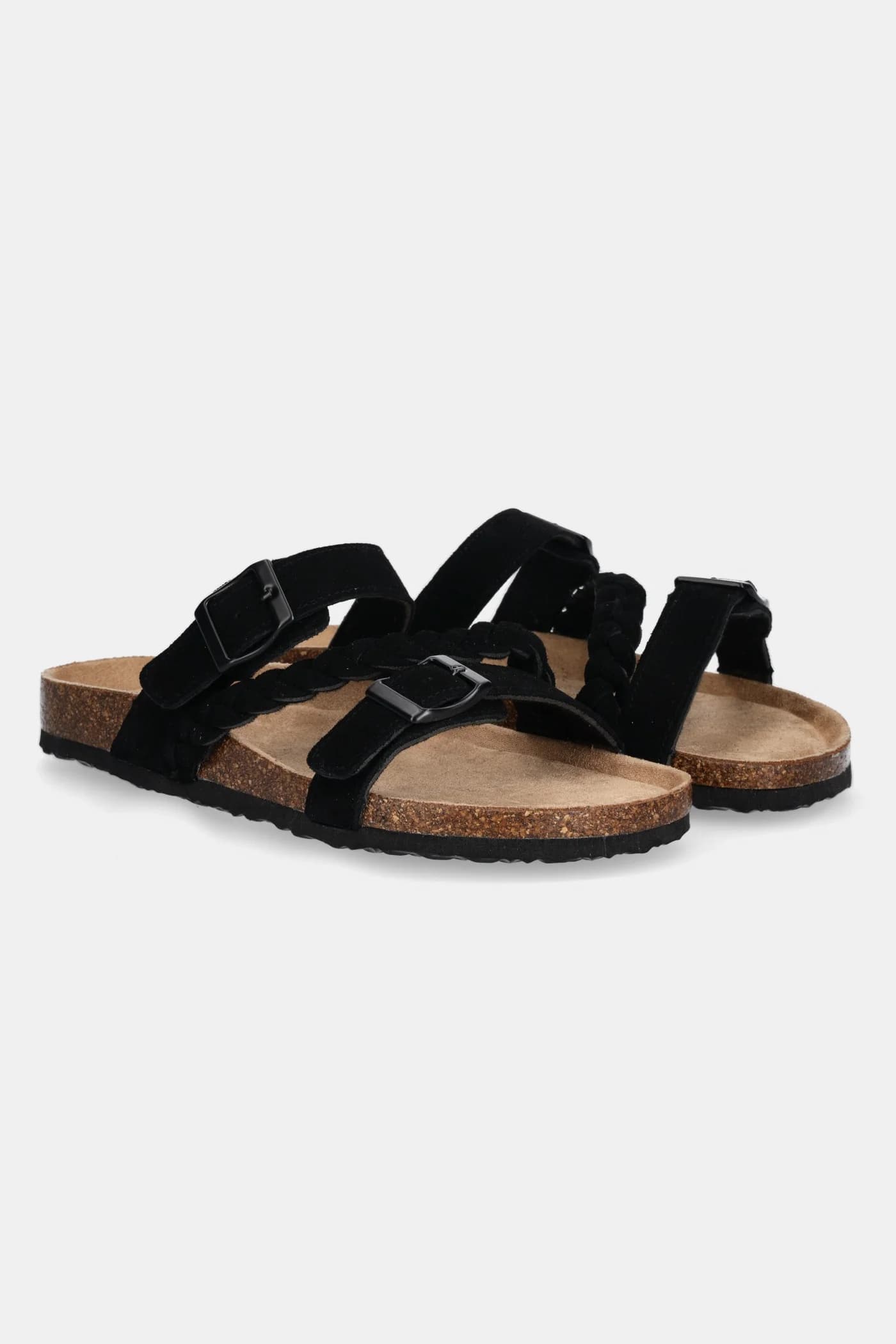 Замшевые шлепанцы